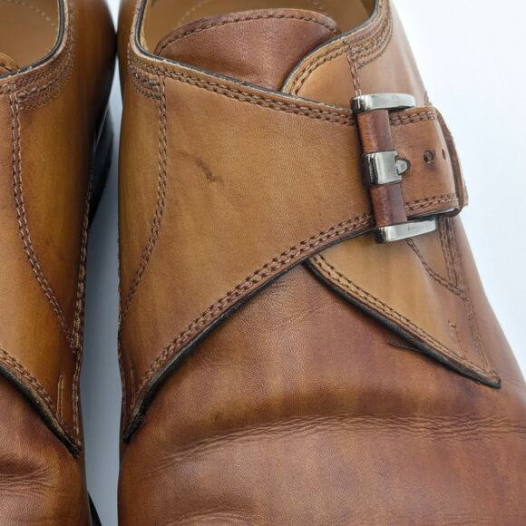 Magnanni Meyer II Monk Strap Shoe Men\'s Cognac size US8 EU41 main image 10